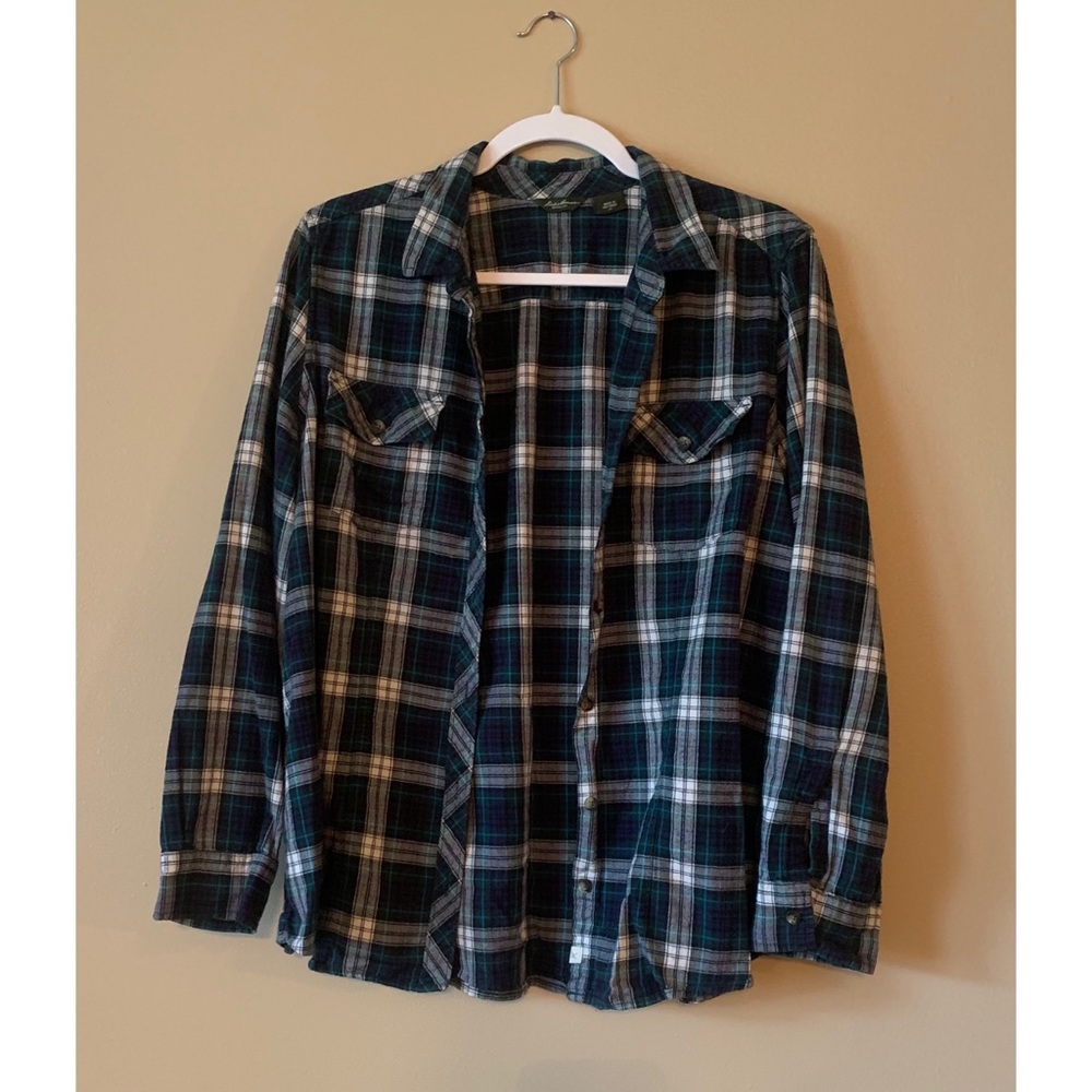 Eddie Bauer Plaid Long-Sleeve Flannel